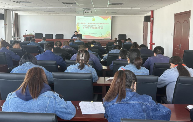 工投公司紀委召開2023年度第三次學(xué)習(xí)（擴大）會 暨&ldquo;清明節(jié)&rdquo;前廉政警示教育會